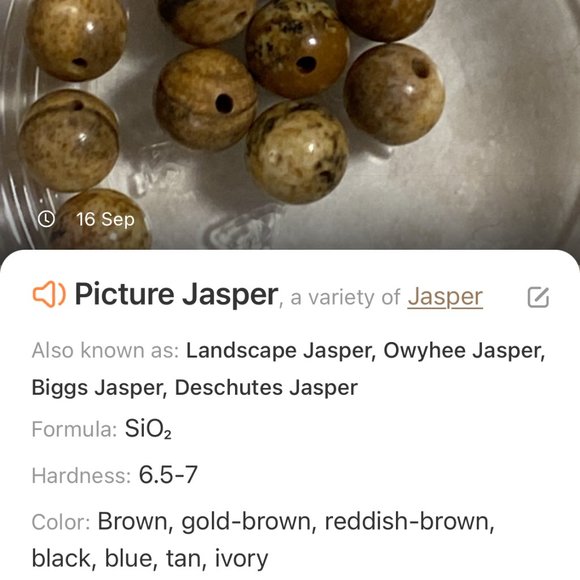 Jasper Stone Beaded Necklace, Genuine Gemstone Stackable Layering Necklace - Picture 8 of 9